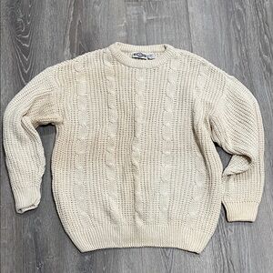 Vintage Chunky 90s Cable Knit Sweater